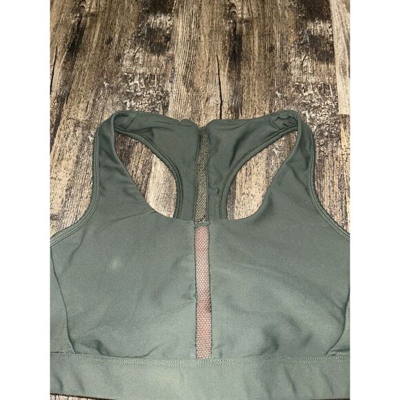SoulCycle Size Small Mesh Sports Bra Jelly Logo Green - Picture 3 of 5